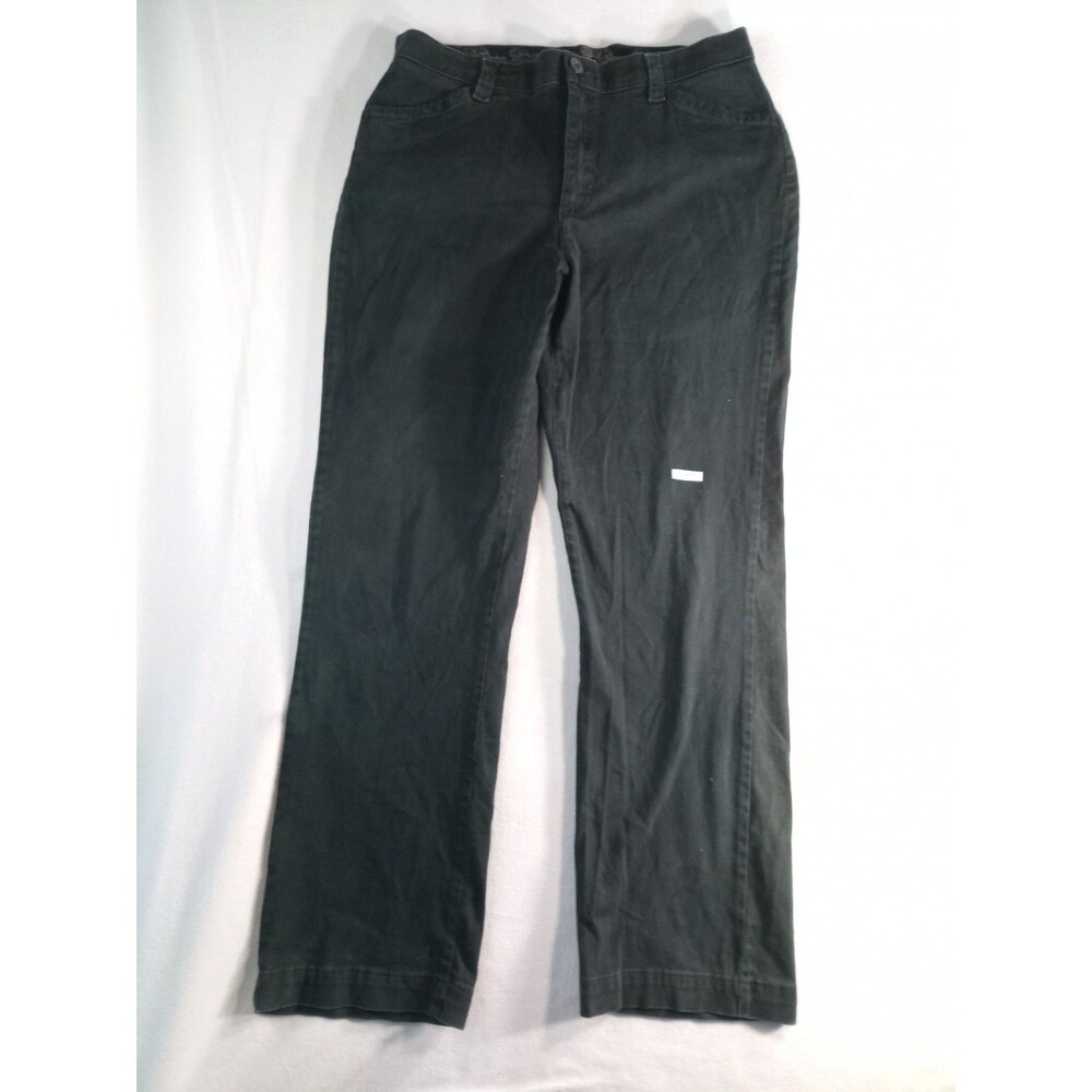 Mens Black Chino Pants 48x30 Big & Tall Straight Leg Casual Dress Work Pants
